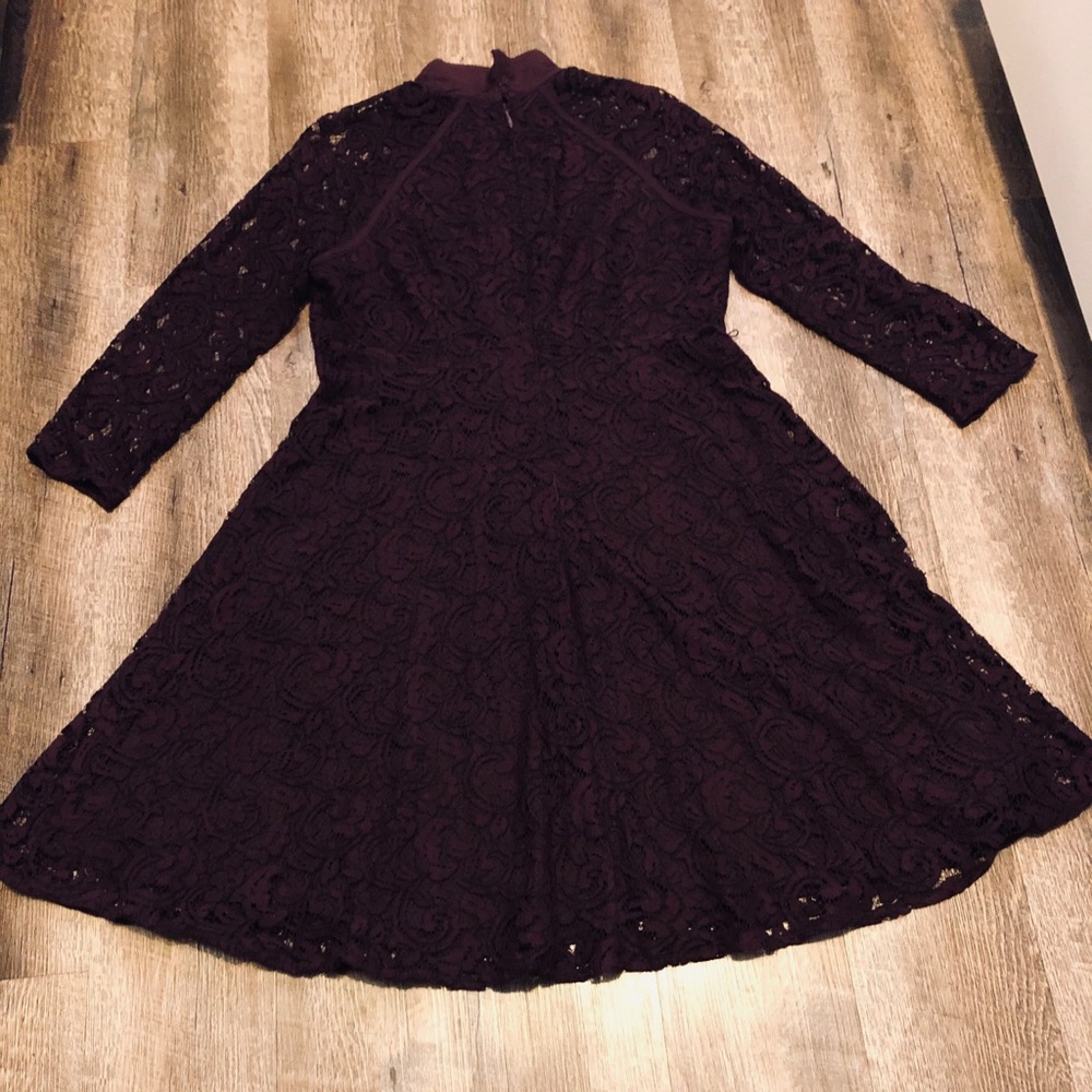 Burgundy Lace Dress